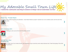 Tablet Screenshot of myadorablesmalltownlife.com